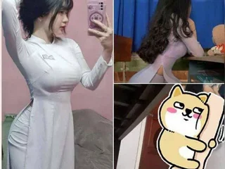 Doggy em nữ sinh áo dài mông căng to tròn