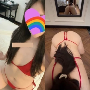 Gạ địt em PT Gymer trong bộ quần lót đỏ chót rực rỡ