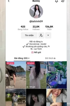 Full Clip em Tiktoker Bunny (@laitrinh09) vừa tắm vừa Live sex