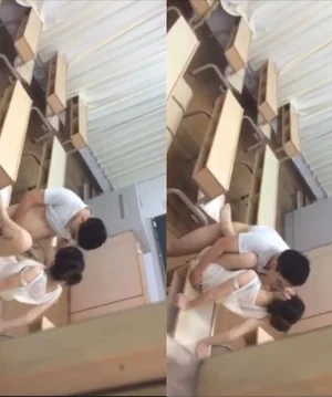 Quay lén 2 bé học sinh chịch nhau trong lớp học